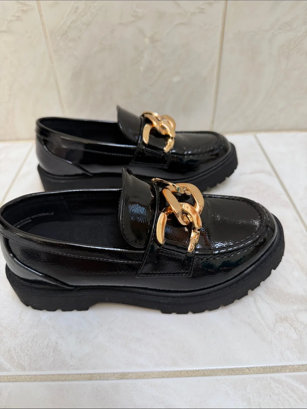 Girls chunk loafers size 13